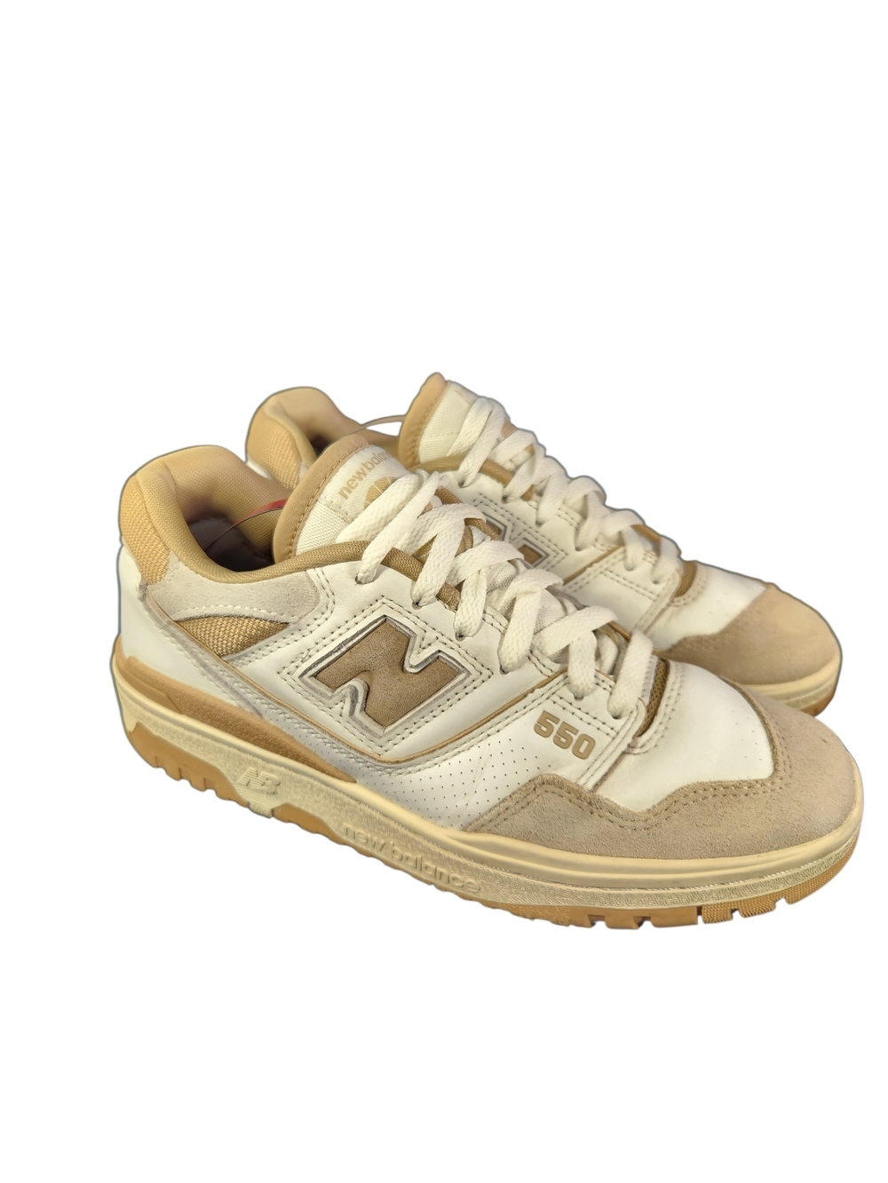 New Balance 550 Cream & Tan Sneakers